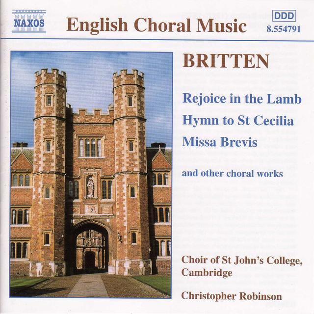Album cover art for Britten : Musique Chorale Anglaise