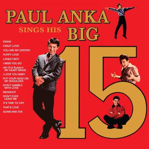 Album cover art for Paul Anka Sings his Big 15