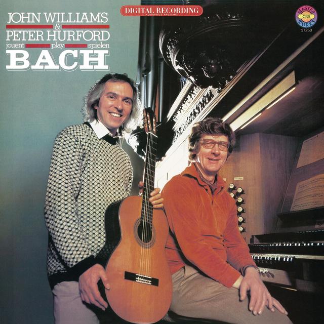 Album cover art for John Williams & Peter Hurford Play Bach