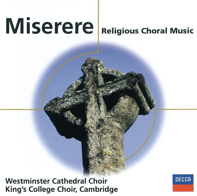 Album cover art for Miserere - Religious Choral Music