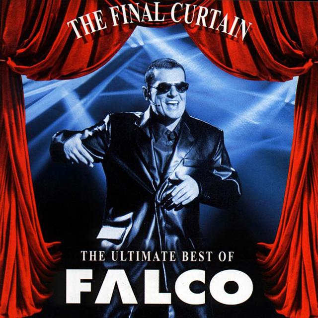 Album cover art for The Final Curtain - The Ultimate Best of Falco