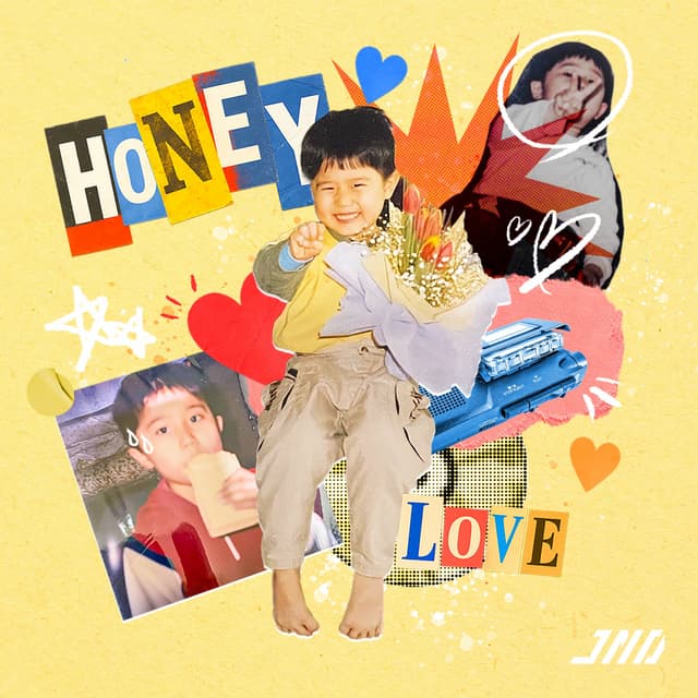 Album cover art for Honey falling down