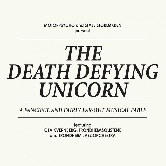 Album cover art for The Death Defying Unicorn