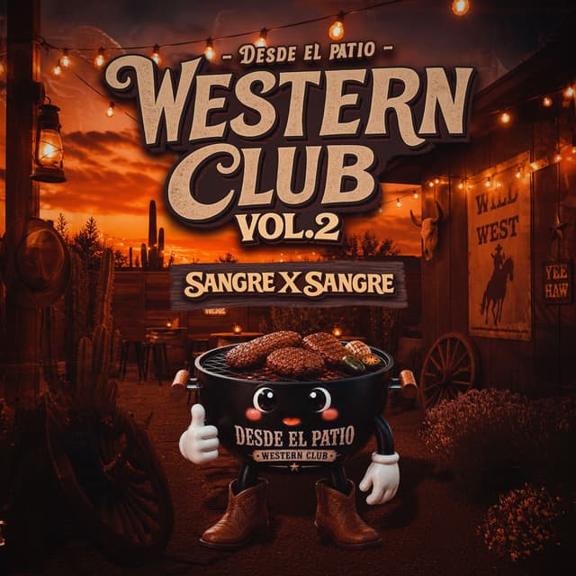 Album cover art for Desde El Patio Western Club Vol. 2