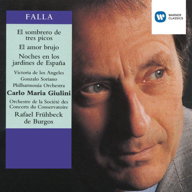 Album cover art for Giulini-De Burgos-Falla: Three Cornered Hat